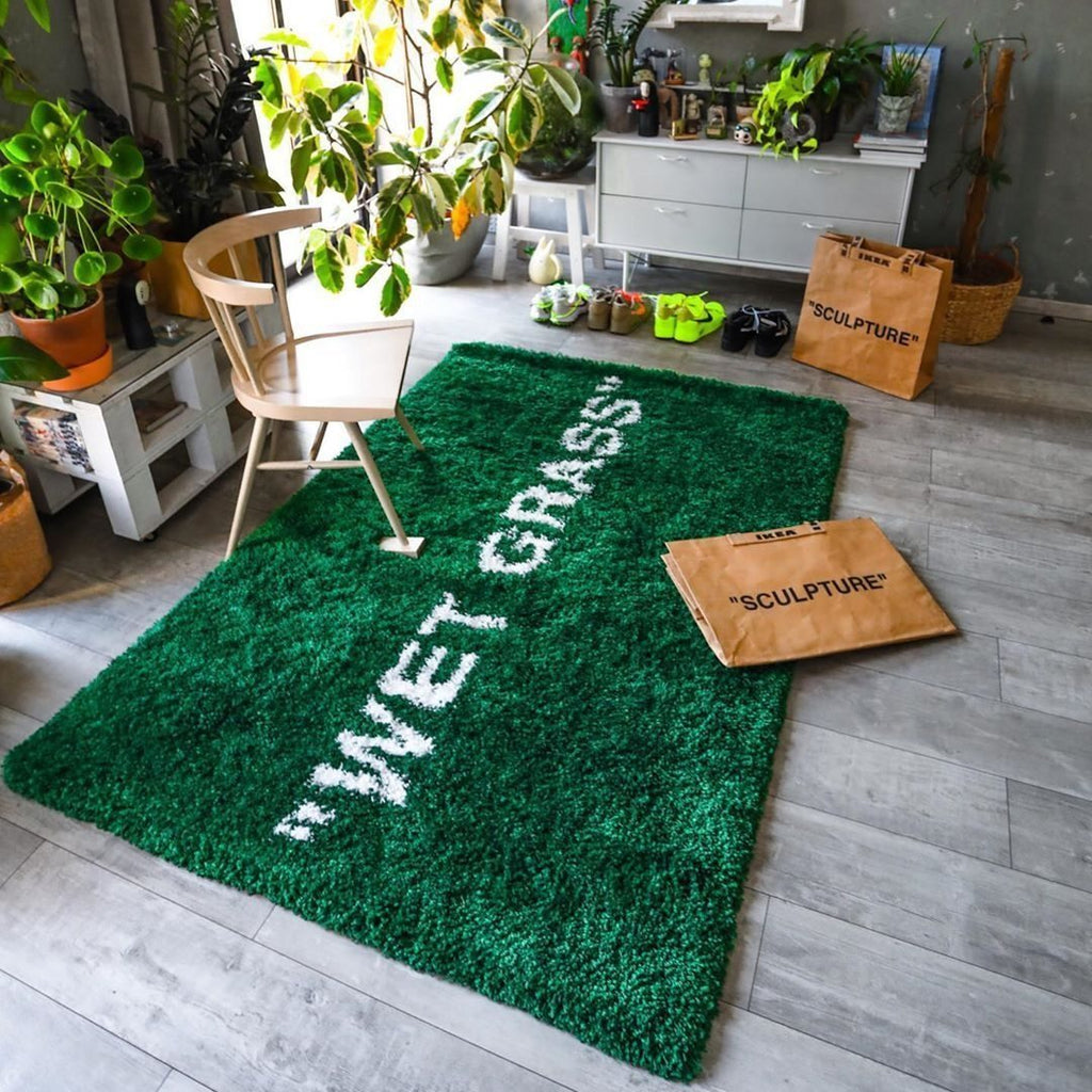 How To Clean a Wet Grass rug 