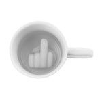Middle Finger Ceramic Coffee Mug - HypePortrait 