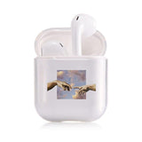 The Creation of Adam AirPods Transparent Case for Apple Airpods 1/2 Gen - HypePortrait 